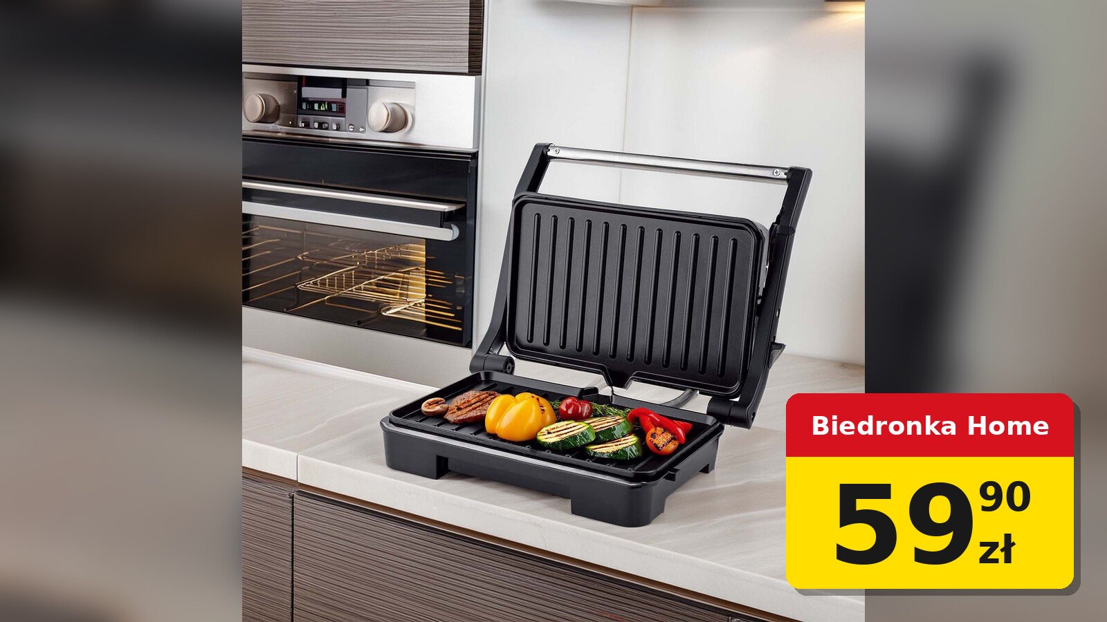 Grill do panini Hoffen za 59,90 zł – czy to okazja w Biedronce?